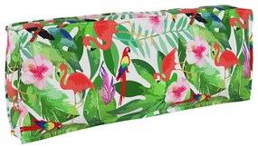 vidaXL Μαξιλάρι παλέτας για πλάτη Floral Πολύχρωμο 120 x 40 x 12 cm