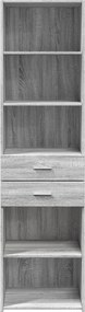 vidaXL Ντουλάπι Γκρι Sonoma 50x42,5x185 εκ. από Επεξεργασμένο Ξύλο