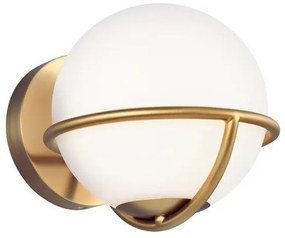 Απλίκα Φωτιστικό Τοίχου 1xG9 Apollo Elstead Lighting-FE-APOLLO1-BB-Ορείχαλκος FE-APOLLO1-BB