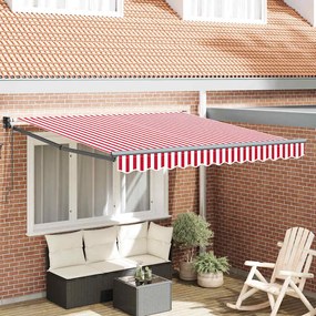 vidaXL Σκηνίτσα Αναδιπλούμενη Striped Κόκκινο και Λευκό 300 x 250 εκ