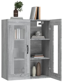 vidaXL Ντουλάπι Τοίχου Κρεμαστό Γκρι sonoma 69,5x34x90 εκ.