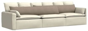 vidaXL Μαξιλάρι Καναπέ 2 pcs Taupe 200 x 40 εκ. ύφασμα