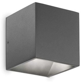 Φωτιστικό Τοίχου - Απλίκα Rubik 247083 10x10x10cm Led 700lm 8,5W 3000K Anthracite Ideal Lux