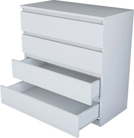 Συρταριέρα Λευκό BE 80x47x97,8