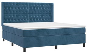 ΚΡΕΒΑΤΙ BOXSPRING ΜΕ ΣΤΡΩΜΑ ΣΚΟΥΡΟ ΜΠΛΕ 180X200 ΕΚ. ΒΕΛΟΥΔΙΝΟ 3132877