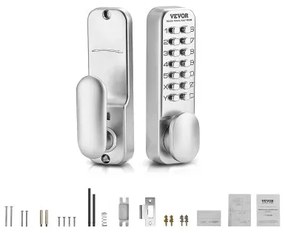 VEVOR Mechanical Keyless Entry Door Lock 14 Key Mechanical Keypad Door Knob Home