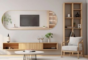 Stewehome Διακοσμητικός καθρέφτης τοίχου MDF οβάλ 180x60 cm