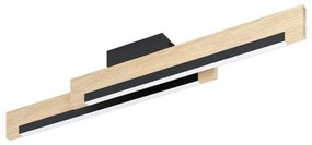 Φωτιστικό Οροφής-Πλαφονιέρα Led Camacho 99292 3000K Black-Brown Eglo Metal,Wood