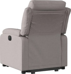 vidaXL Πολυθρόνα Ανακλινόμενη με Ανύψωση Χρώμα Taupe Υφασμάτινη
