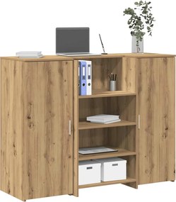 vidaXL Γραφείο υποδοχής 135x50x103,5 εκ. Επεξεργασμένο Ξύλο