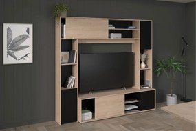 Εταζέρα για σύνθετο σαλονιού Eden-Fusiko-Mavro