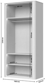 Ντουλάπα  Dutchess δίφυλλη