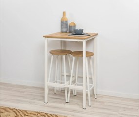 Σκαμπό Λευκό GODER 32x32x65