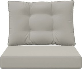 vidaXL Μαξιλάρι Καναπέ Εξωτερικού Χώρου 2 pcs Γκρι Πολυεστέρας