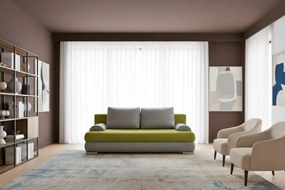 Καναπές - κρεβάτι Ribod-Γκρι - Λαχανί