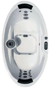 SANITEC A-631 Mini Spa Μπανιέρα Ελεύθερης Τοποθέτησης 2 Θέσεων Ακρυλική με Υδρομασάζ 205x115x88cm