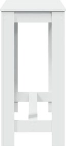 vidaXL Τραπέζι Μπαρ Λευκό 102x50x103,5εκ. Επεξεργ. Ξύλο