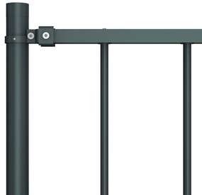 vidaXL Πάνελ Περίφραξης με Στύλους Ατσάλι με Ηλεκτροστατική Βαφή 1,81x1,25 μ. Ανθρακί