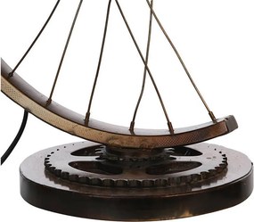EXTREME INTERIOR DESIGN LAMP CYCLE ANTIQUE BROWN GOLD H.64CM 84051