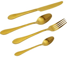 Μαχαιροπήρουνα Cucina Μεταλλικά Χρυσά (16 τεμ) - Χρυσό