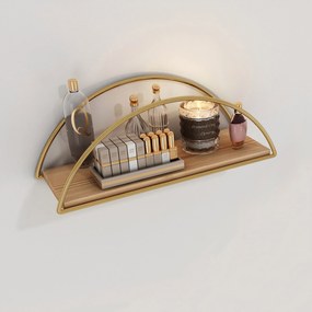 Wall Shelf Dekoratif Duvar Rafı 2 Gold
Brown