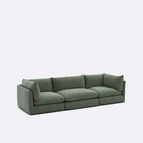 Αρθρωτός καναπές 3 θέσεων από υφασμα MALO