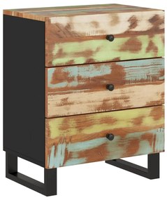 vidaXL Κομοδίνο 50 x 33 x 62 εκ. Μασίφ Ανακυκλωμένο Ξύλο & Επεξ. Ξύλο