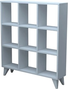 Βιβλιοθήκη Dokia Megapap χρώμα λευκό 88,4x19,8x100,3εκ.