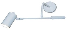 Φωτιστικό Τοίχου - Απλίκα HL-3540-1 L 77-3915 Sherry White  Homelighting Metal