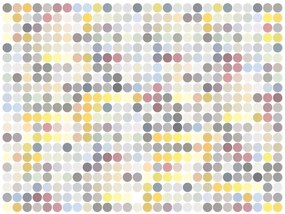 Φωτοταπετσαρία - Colored polka dots 200x154