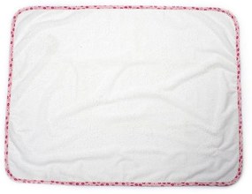 Σελτεδάκι Αδιάβροχο Floral 61 50X80 White-Coral DimCol 50x80cm 100% Βαμβάκι