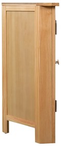 vidaXL Ντουλάπι Γωνιακό 80 x 33,5 x 78 εκ. από Μασίφ Ξύλο Δρυός