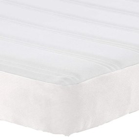 vidaXL Στρώμα Κρεβατιού με στρώμα Κρεμ 140 x 200 cm ύφασμα