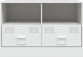 vidaXL Έπιπλα Τηλεόρασης 2 τεμ. Λευκό 67 x 39 x 44 εκ. από Χάλυβα
