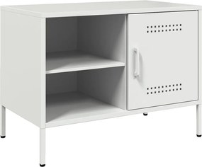 vidaXL Έπιπλα Τηλεόρασης 2 τεμ. Λευκό 68x39x50,5 εκ. από Χάλυβα