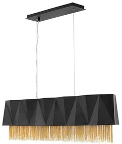 Κρεμαστό Φωτιστικό Οροφής 110cm 6xE27 60W IP20 Zuma Elstead HK-ZUMA-ISLE-SBG Μαύρο-Χρυσό