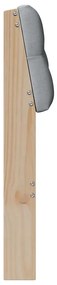 vidaXL Ταπετσαρισμένο κεφαλάρι Ανοιχτό γκρι 75 cm Στερεά ξυλεία πεύκου