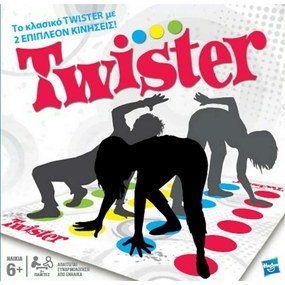 Επιτραπέζιο Παιχνίδι Twister 98831110 Με 2 Επιπλέον Κινήσεις Για 2+ Παίκτες Multi Hasbro