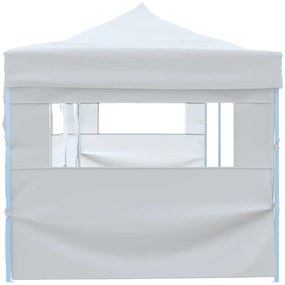 vidaXL Τέντα Εκδηλώσεων με 5 Τοιχώματα Πτυσσόμενη Pop-Up Λευκή 3x9 μ.