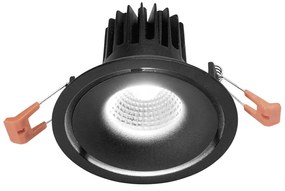 Φωτιστικό Σποτ Χωνευτό Gea Luce Eden GFA1031C Μαύρο Σατινέ (3000K)