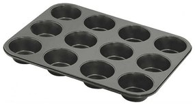 Φόρμα Cupcakes/Muffins 12 Θέσεων Αντικολλητική Classique 22102891 35cm Black Patisse Silicone