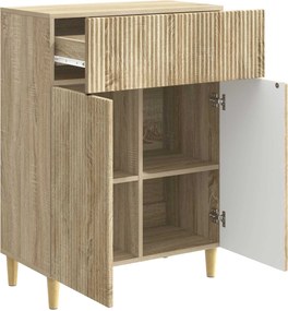 vidaXL Πλαϊνό γραφείο Sonoma Δρυς 66 x 34,5 x 90 εκ Επεξεργασμένο Ξύλο
