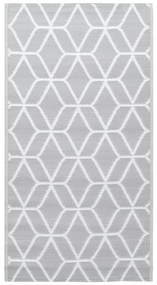vidaXL Χαλί εξωτερικού χώρου ARAKIL γκρι 120x180 cm PP