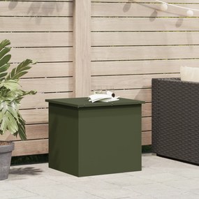 vidaXL Εξωτερικό Σεντούκι Αποθήκευσης σε Ελιά - 55 x 50.5 x 50 εκ., από ψυχρής έλασης ατσάλι.