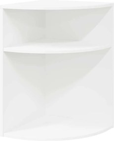 vidaXL End Table Λευκό 39,7 x 39,7 x 60 εκ Επεξεργασμένο ξύλο