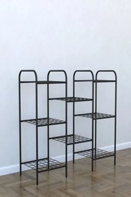 Stewehome διακοσμητική μεταλλική ραφιέρα για γλάστρες με 8 ράφια