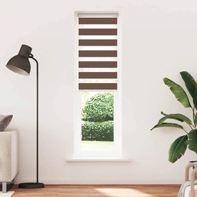 vidaXL Στόρι Ζέβρας Καφέ 65x200 εκ. Πλάτος Υφάσματος 60,9 εκ. Πολυεστέρας