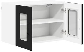 vidaXL Ραφιέρα τοίχου LUCCA 2 pcs Μαύρο 60 x 31 x 40 εκ