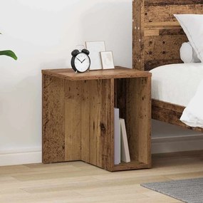 vidaXL End Table Παλιό ξύλο 37 x 32 x 40 εκ Επεξεργασμένο ξύλο