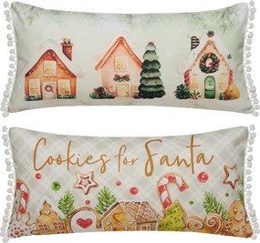 Χριστουγεννιάτικο Μαξιλάρι 2 Όψεων (30x60) Kentia Loft Snow 256
